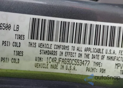 2013 Jeep Grand Cherokee Laredo from USA, damaged, VIN 1C4RJFAG9DC553477